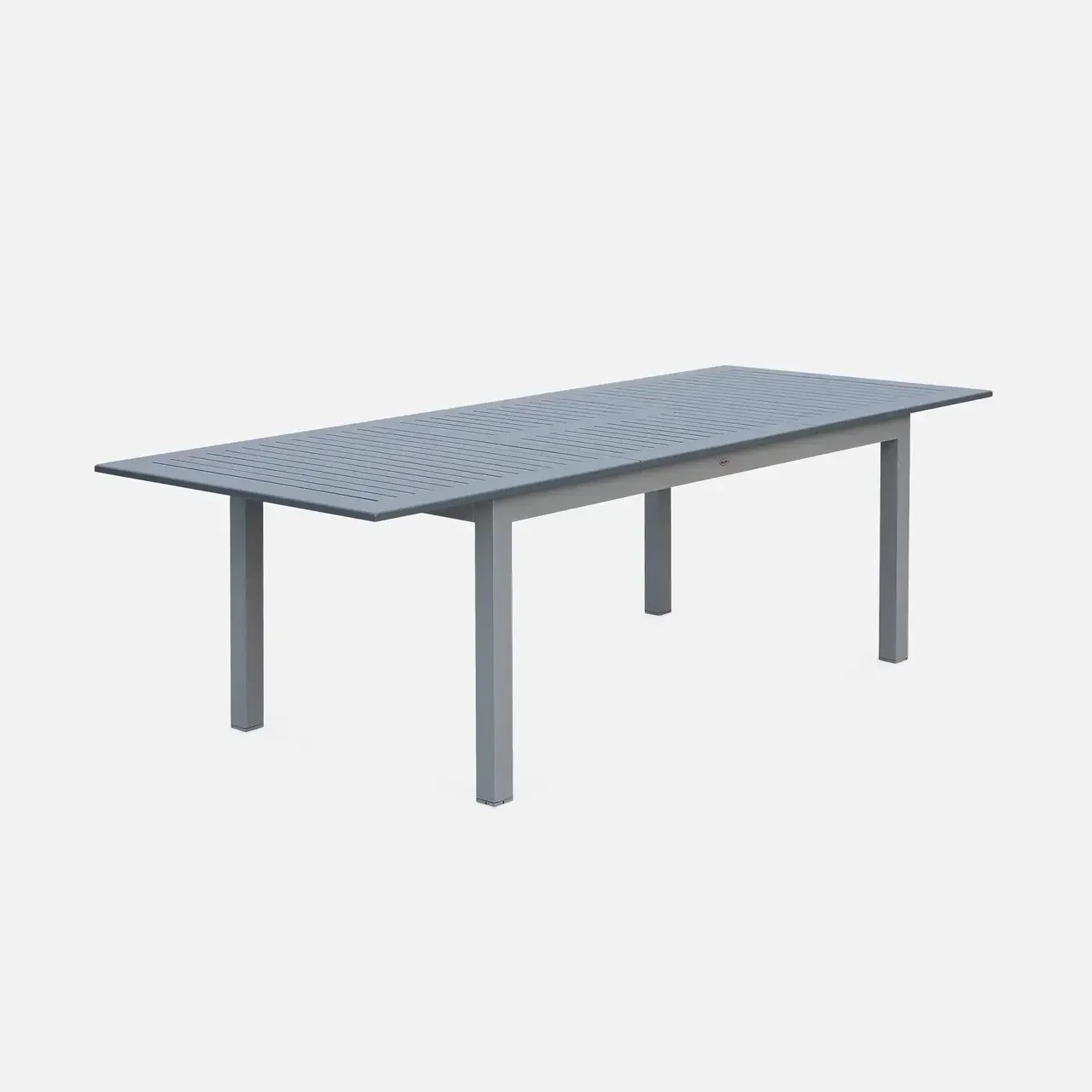 Mesa jardín extensible aluminio 8 personas Chicago gris claro