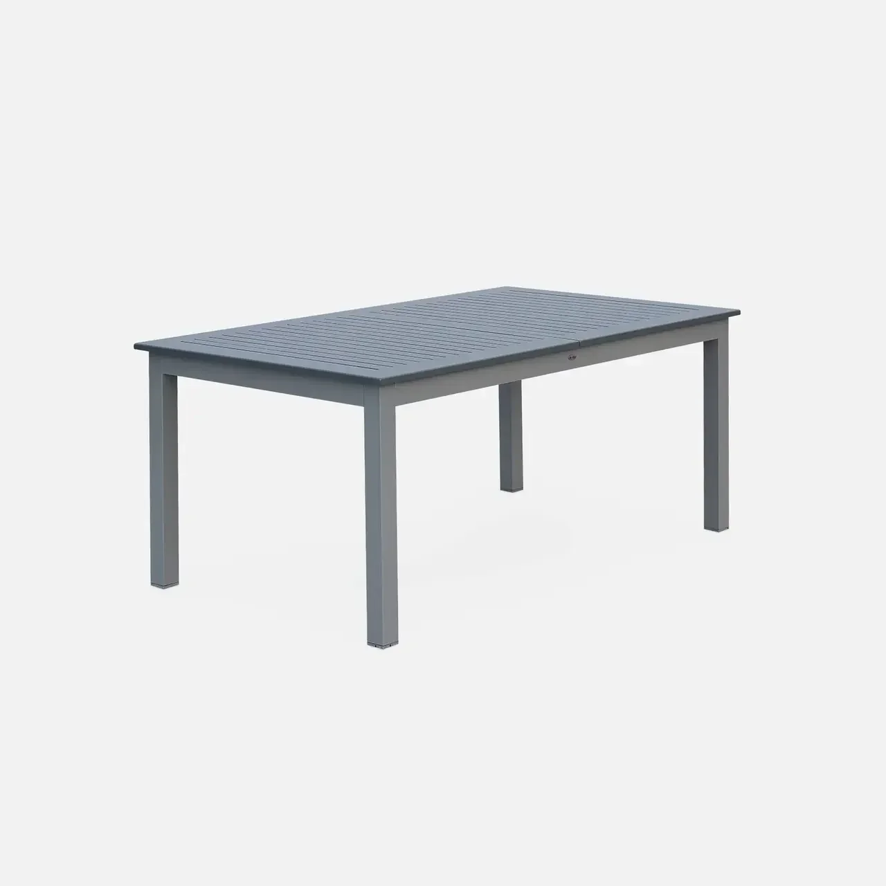 Mesa jardín extensible aluminio 8 personas Chicago gris claro