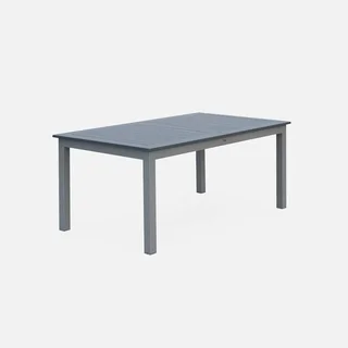 Mesa jardín extensible aluminio 8 personas Chicago gris claro