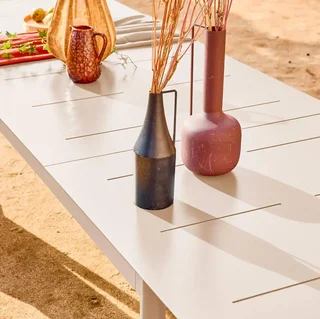 Table de jardin extensible aluminium 8 personnes Charleston anthracite