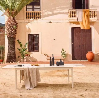 Table de jardin extensible aluminium 8 personnes Charleston anthracite