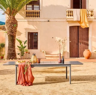 Table extensible jardin aluminium 8 personnes Charleston anthracite