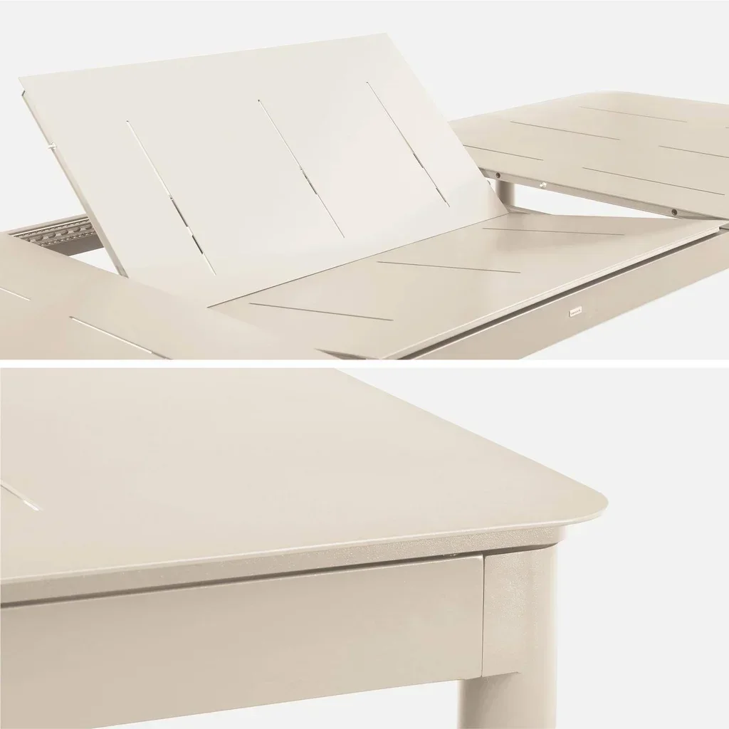 Table de jardin extensible aluminium 8 personnes Charleston anthracite