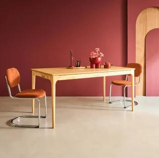 Table extensible Elena 6-8 places hévéa massif et frêne