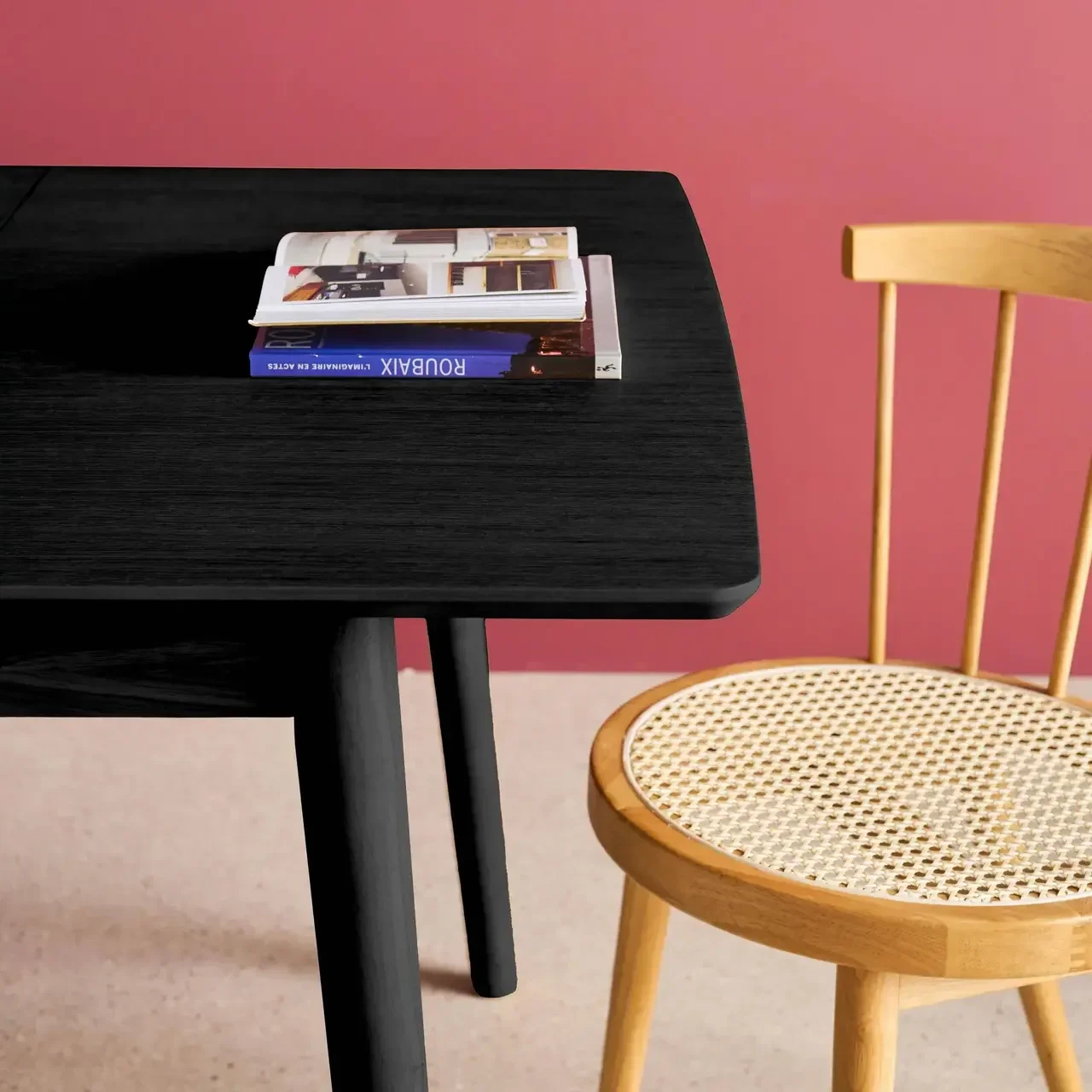 Table extensible Lina hévéa chêne 4-6 personnes