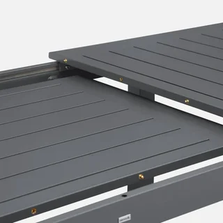Table extensible aluminium 6 places jardin anthracite Seattle