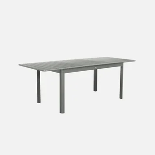 Table de jardin extensible aluminium 6 personnes Seattle anthracite 155-218 cm