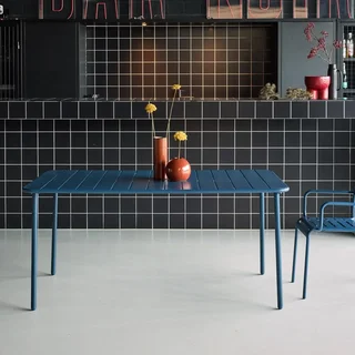Table de jardin métal Amélia 6-8 places extérieur design intemporel