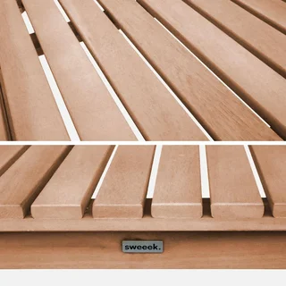 Table jardin enfant bois acacia 4 places Caroline