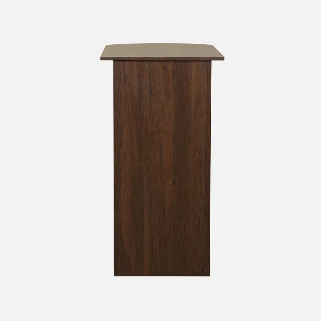 Tall bar table kitchen wood with storage shelves Wallis