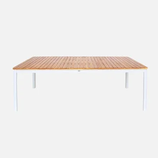 Table de jardin acacia 10 personnes Senora 200 cm arrondie