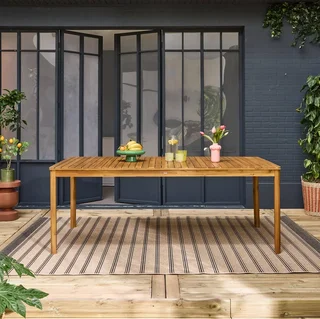 Table jardin acacia 10 personnes Senora 200 cm bois massif