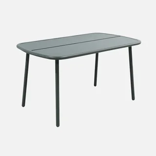 Table de jardin aluminium Avelia 4-6 personnes moderne résistante