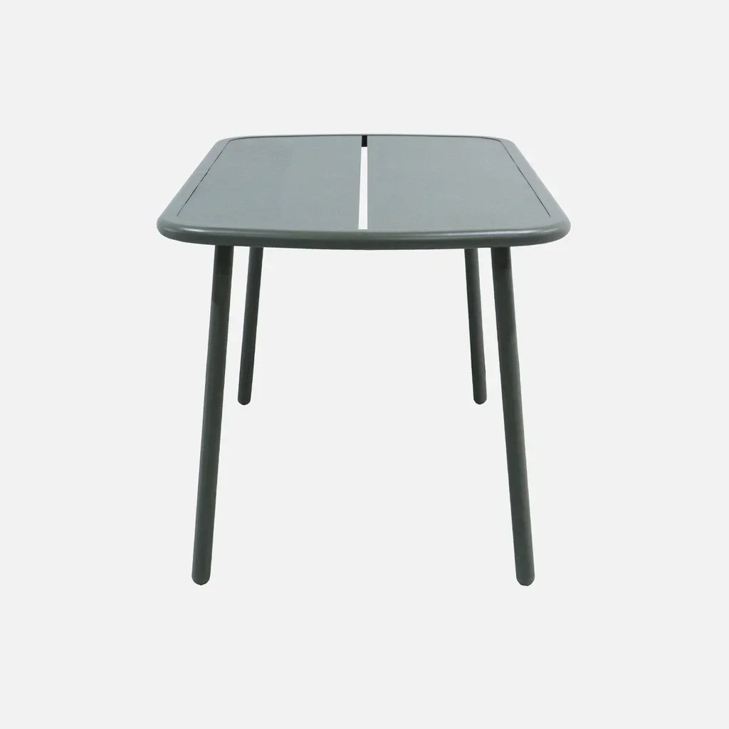 Table de jardin aluminium Avelia 4-6 personnes moderne résistante