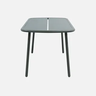 Table de jardin aluminium Avelia 4-6 personnes moderne résistante