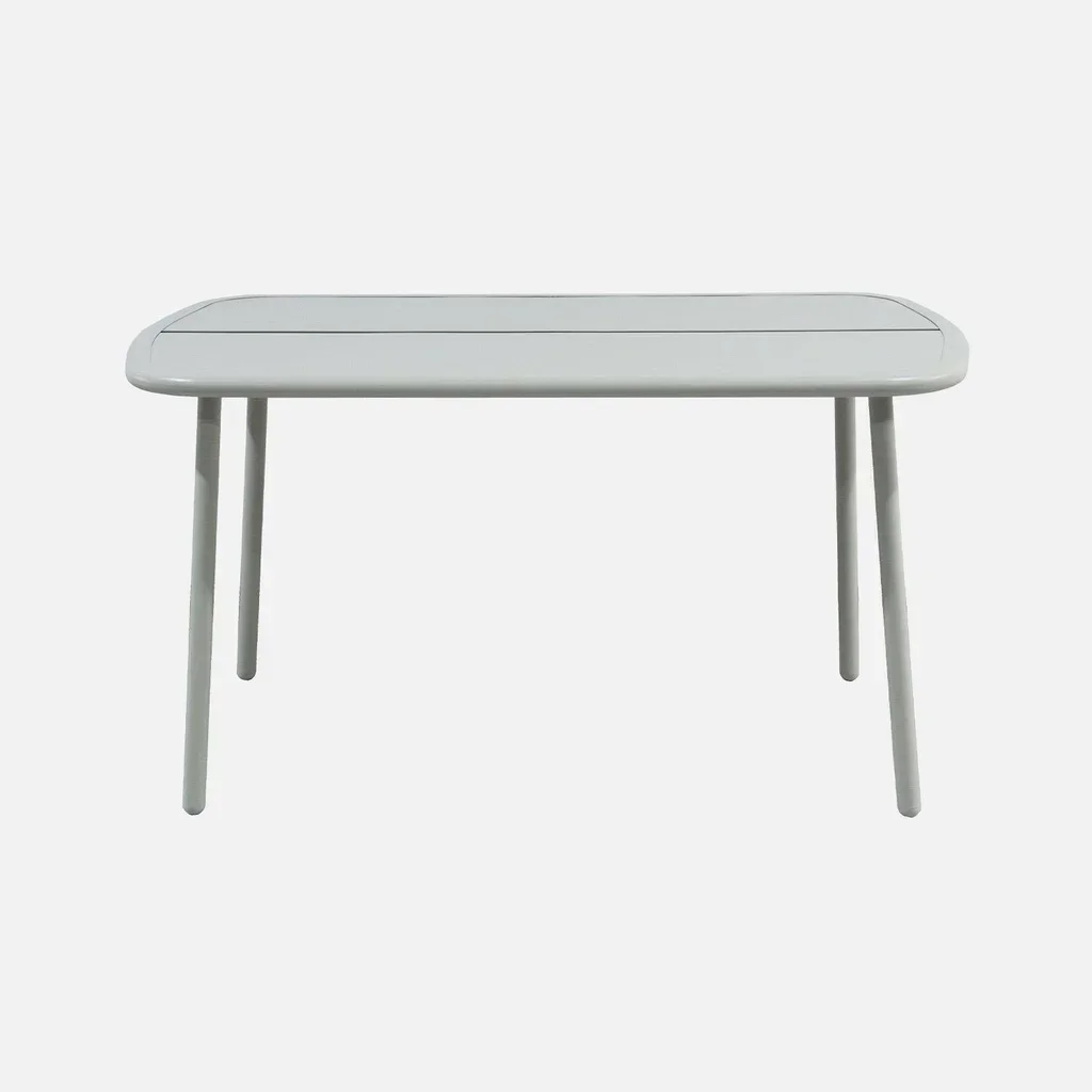Table de jardin aluminium 4-6 personnes Avelia moderne et élégante