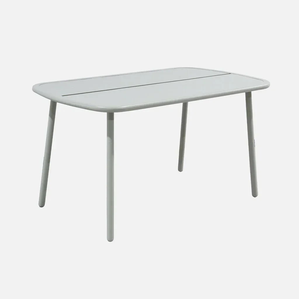 Table de jardin aluminium 4-6 personnes Avelia moderne et élégante
