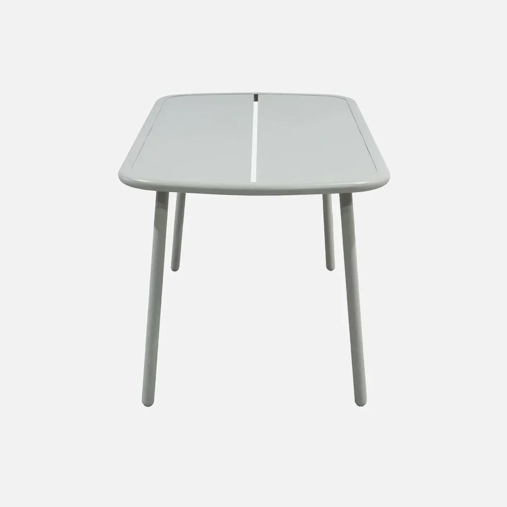 Table de jardin aluminium 4-6 personnes Avelia moderne et élégante
