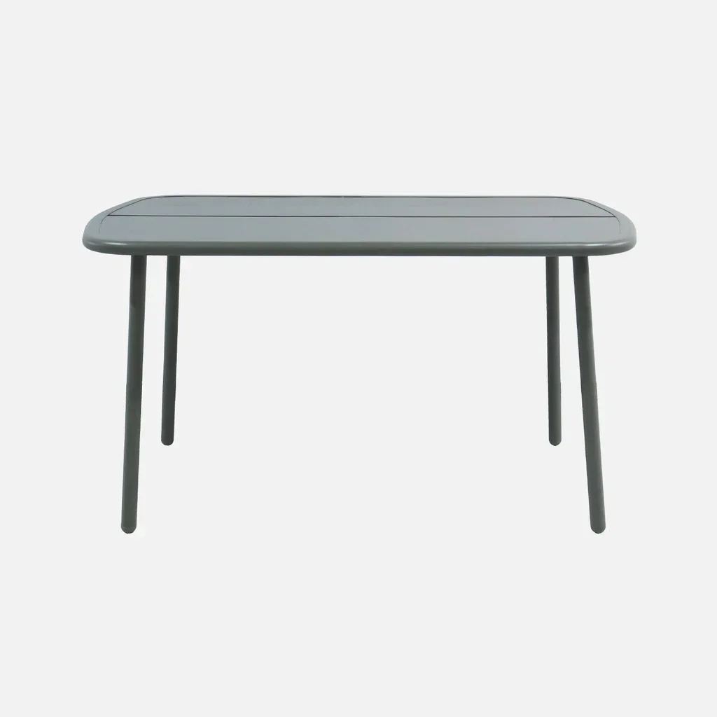Table de jardin aluminium Avelia 4-6 personnes moderne résistante