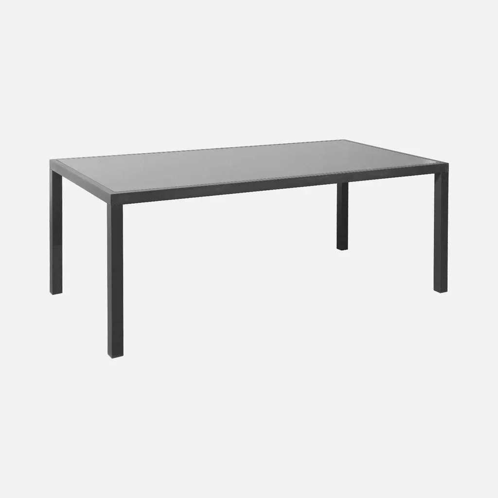 Table de jardin aluminium 8 places Capua moderne empilable