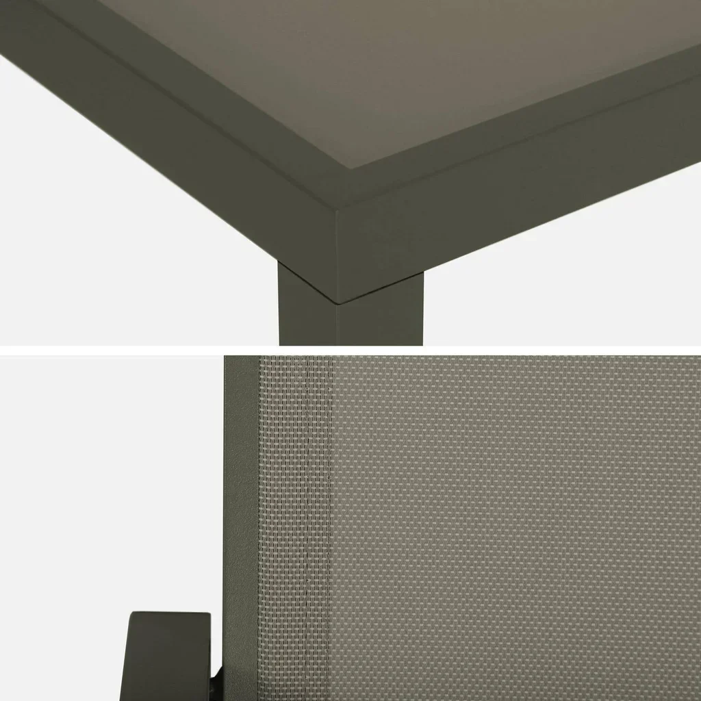 Table de jardin aluminium 8 places Capua design moderne épuré