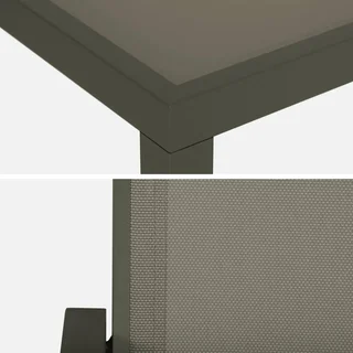 Table de jardin aluminium 8 places Capua design moderne épuré