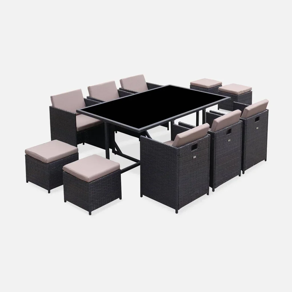 Gartentisch stapelbar Harz 10 Personen Vabo