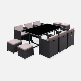 Gartentisch stapelbar Harz 10 Personen Vabo