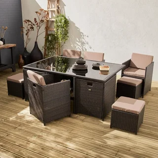 Gartentisch stapelbar Harz 10 Personen Vabo