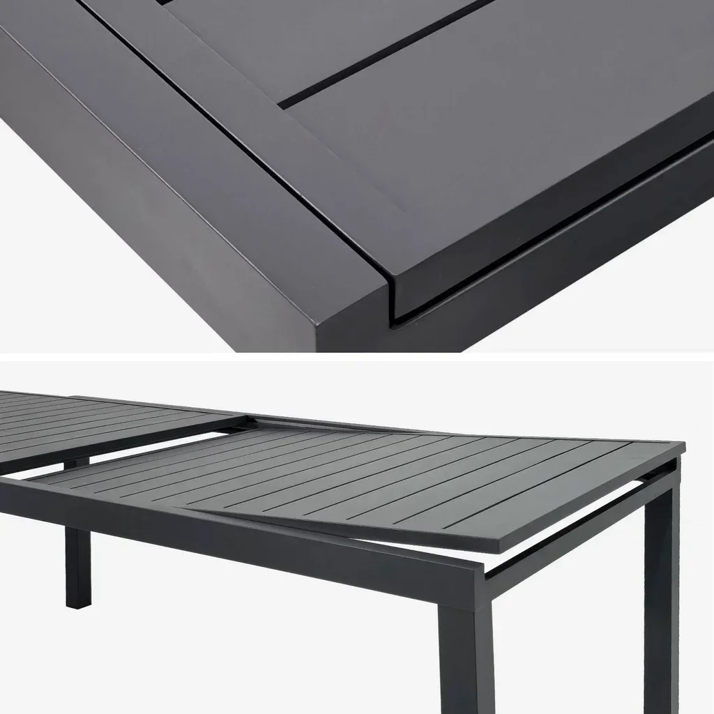 Table de jardin extensible aluminium Elora 10-12 personnes