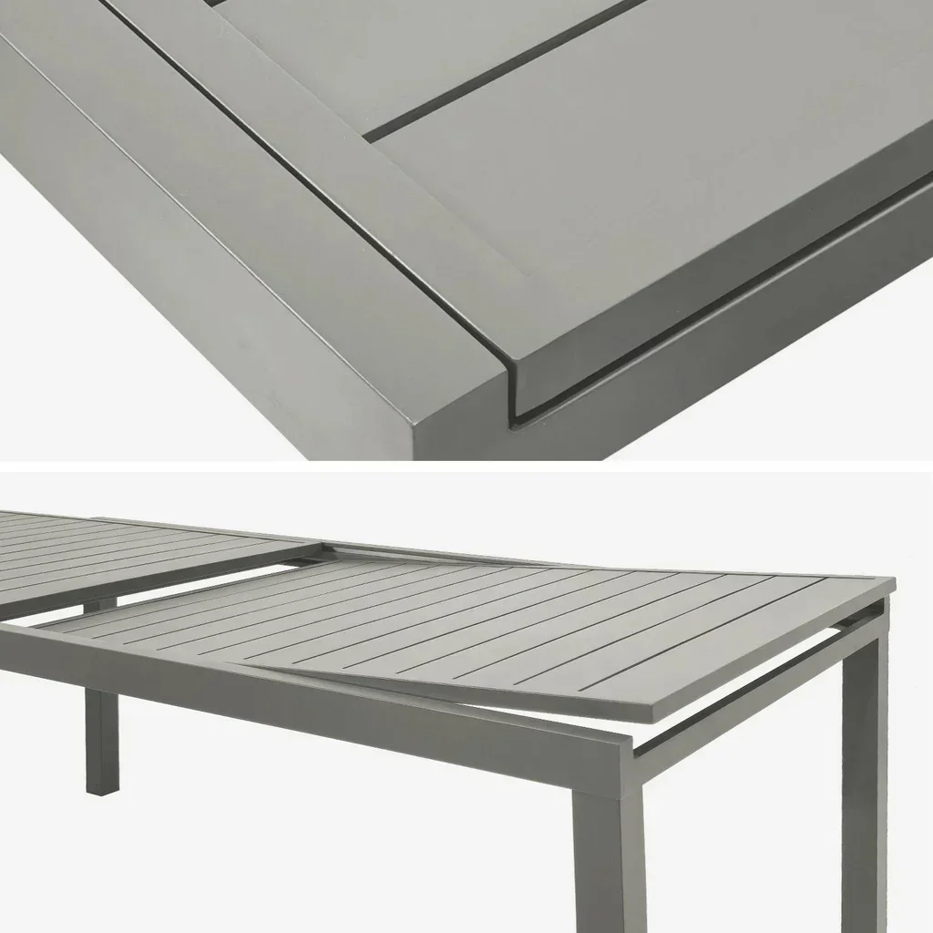 Table de jardin extensible aluminium Elora 10-12 personnes