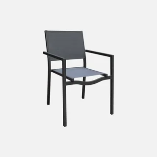 Ausziehbarer Gartentisch Aluminium 8 Sitze Nashville Holzeffekt