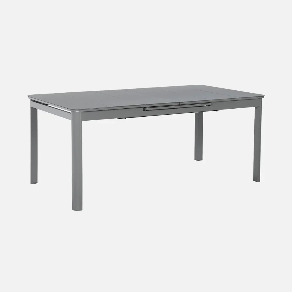 Table de jardin extensible aluminium 8 places Soria avec chaises Buffalo