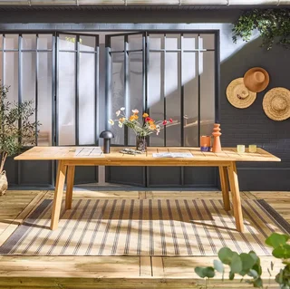 Table de jardin extensible bois acacia 10 personnes Palena