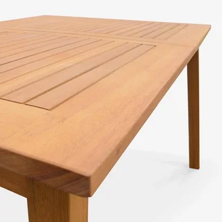 Mesa de jardín extensible eucalipto 8 plazas Almeria