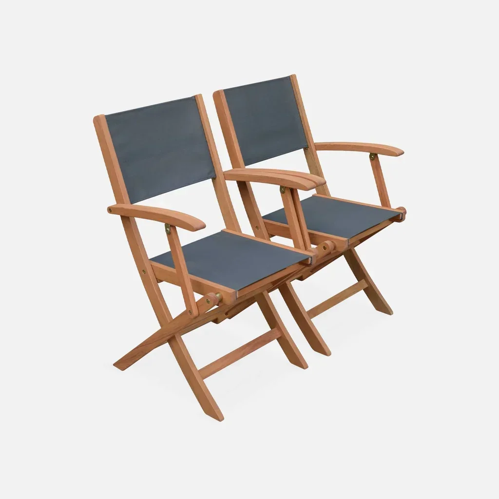 Mesa de jardín extensible eucalipto 6 plazas con extensión 60cm - muebles de exterior