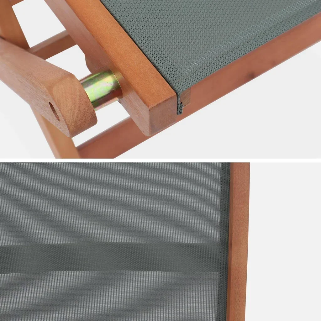 Mesa de jardín extensible de eucalipto 6 plazas con extensión mariposa