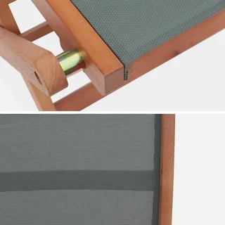 Mesa de jardín extensible de eucalipto 6 plazas con extensión mariposa