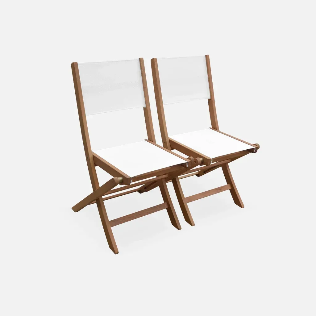 Mesa de jardín extensible eucalipto 6 plazas con extensión 60cm - muebles de exterior