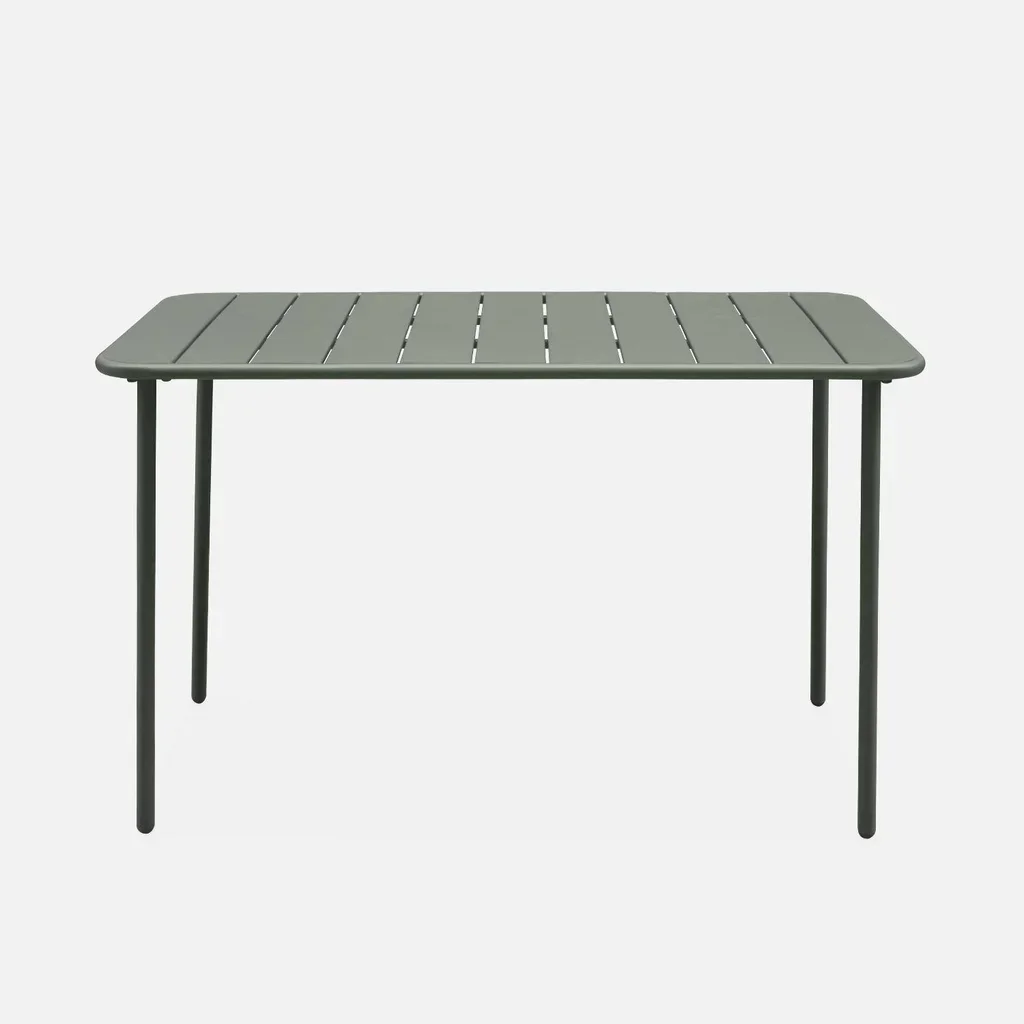 Table de jardin métal 4 places Amélia - Design intemporel et robuste