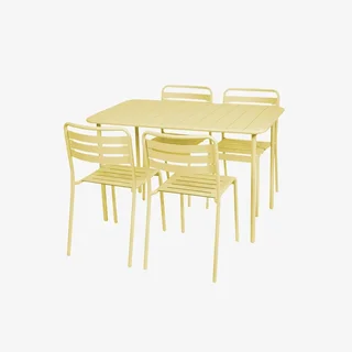 Metall Gartentisch 4 Sitzer Bistro Amelia Terrasse Balkon