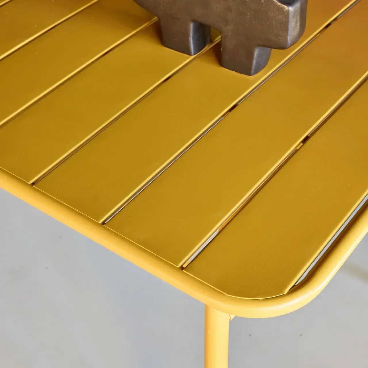 Metall Gartentisch 4 Sitzer Amélia Bistrostil wetterfest
