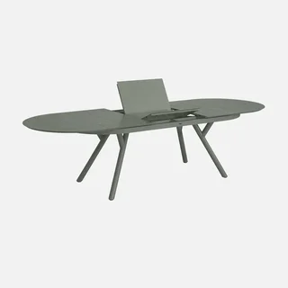 Table de jardin ovale extensible aluminium 10 places Metora