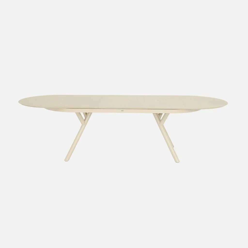 Table de jardin ovale extensible aluminium 10 places anthracite Metora