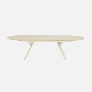Table de jardin ovale extensible aluminium 10 places anthracite Metora