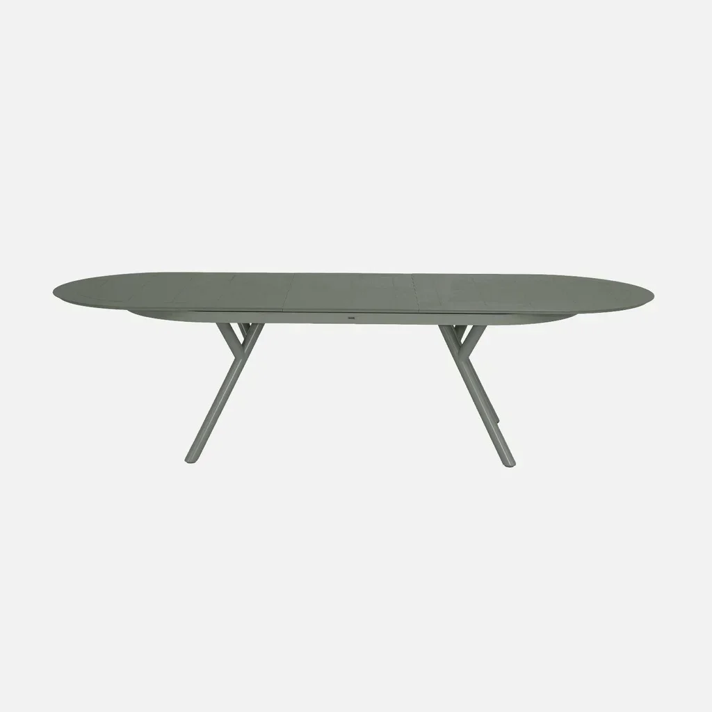 Table de jardin ovale extensible aluminium 10 places Metora