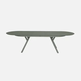 Table de jardin ovale extensible aluminium 10 places Metora