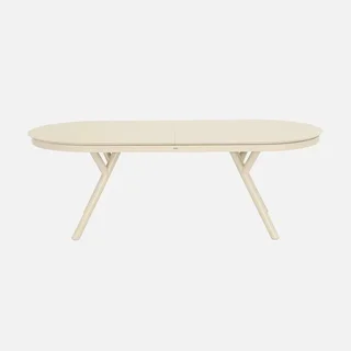 Table de jardin ovale extensible aluminium 10 places anthracite Metora