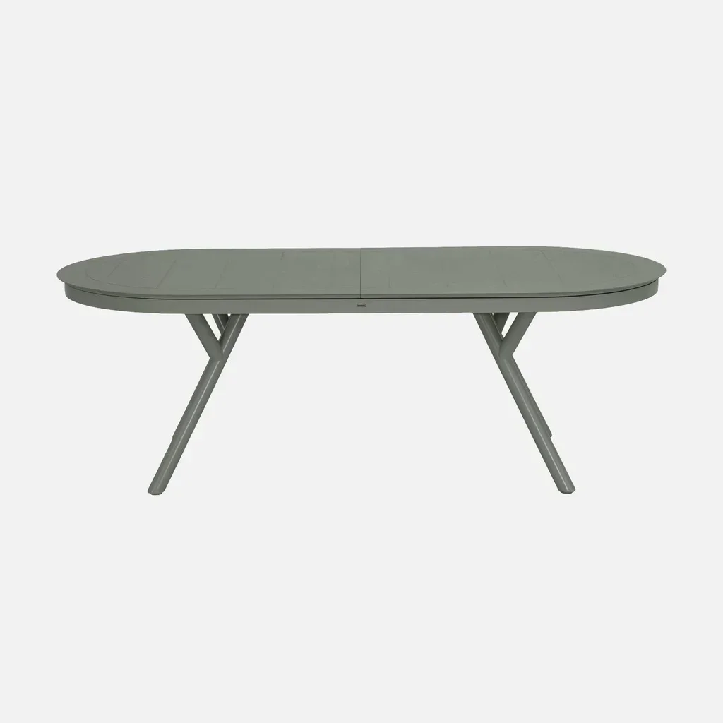 Table de jardin ovale extensible aluminium 10 places Metora
