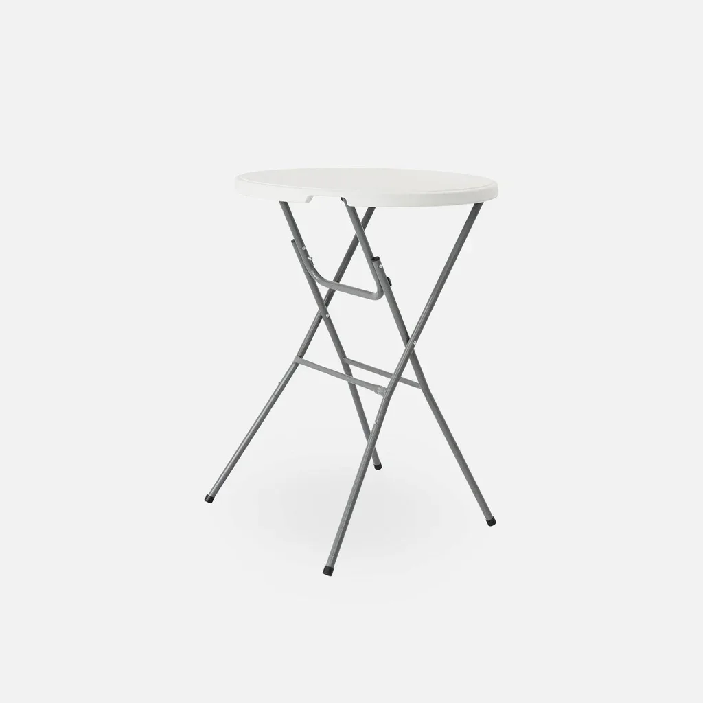 Table mange-debout pliante acier lot 4 réception événement